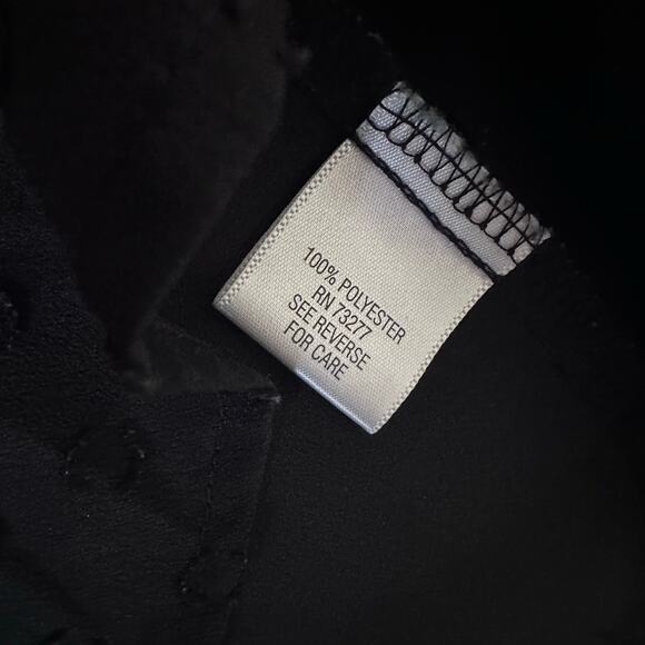 Apt 9 Top Women Large Black with Black circles Flutter Sleeve Pullover Dress - Picture 3 of 7